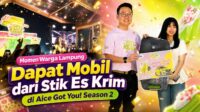Flyer daept mobil dari eskrim