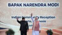 PM Modi dan Prabowo di JICC
